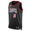 Camiseta Hombre NBA Philadelphia 76ers Paul George 2025-26 Nike Classic Edition Negro Swingman